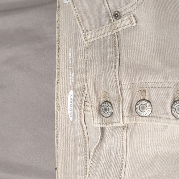 Old Navy beige "the boyfriend" jeans in size 10 - Picture 2 of 6
